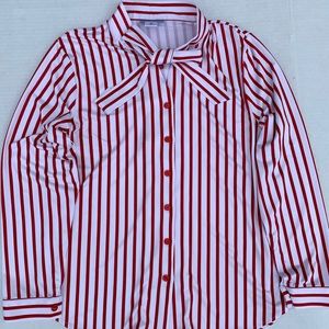 Red Stripe Koret Blouse
